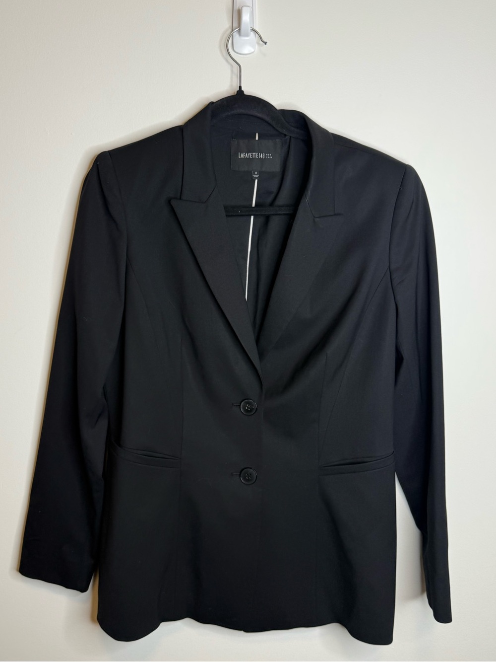 Lafayette 148 Blazer Size 8 blazer wool blend two button